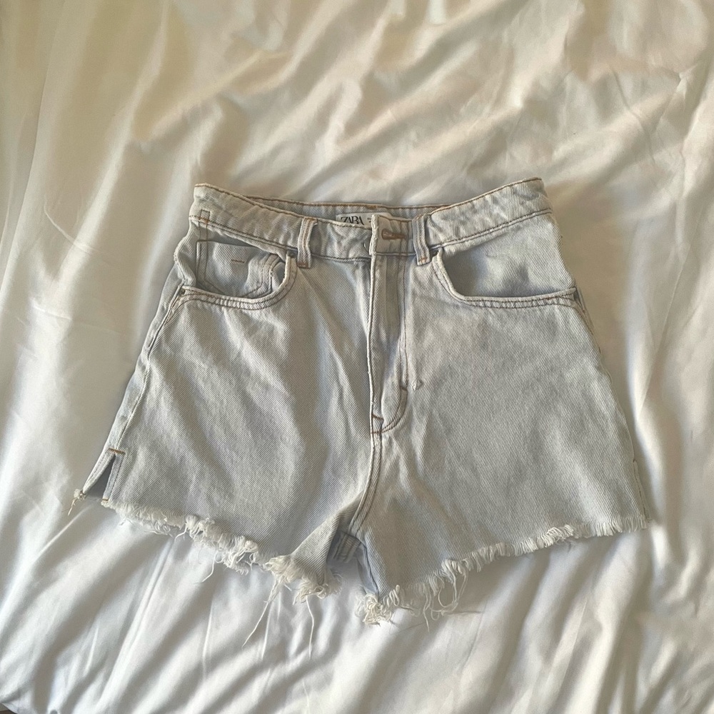 Zara hi rise Denim Shorts